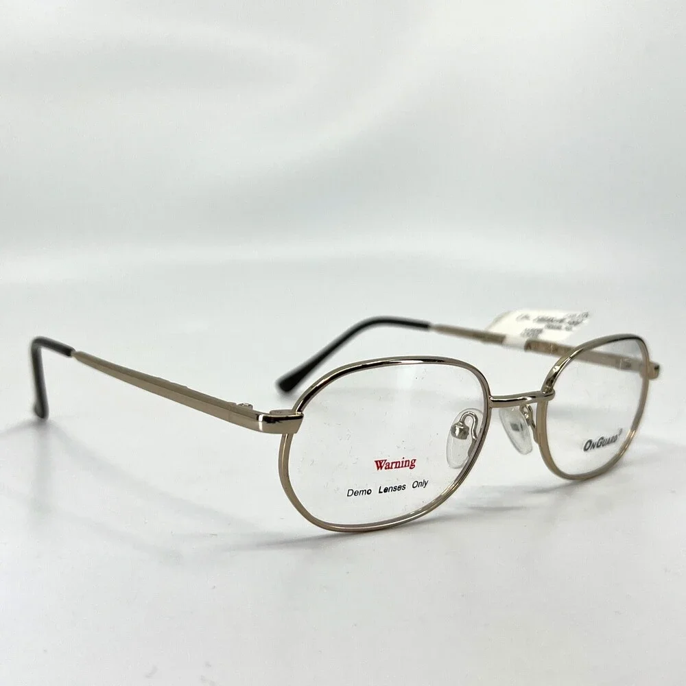 OnGuard OG085 W/Skull Gold Round Full Rim Eyeglasses Frames 52[]19 140 mm